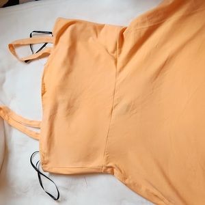Women's Junior Size Large, Open Sexy, Peekaboo Back Summer Dress